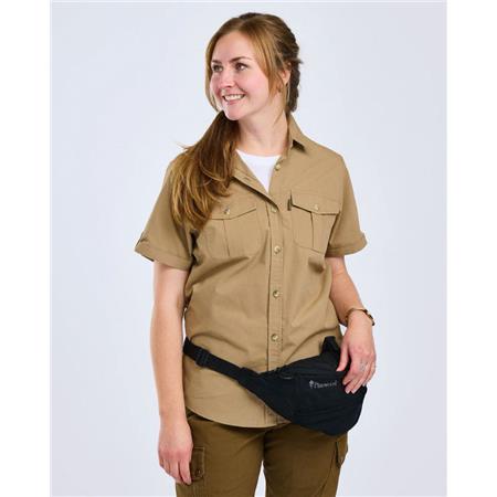 SHORT SLEEVE SHIRT WOMAN PINEWOOD SAFARI S/S - SAND STONE