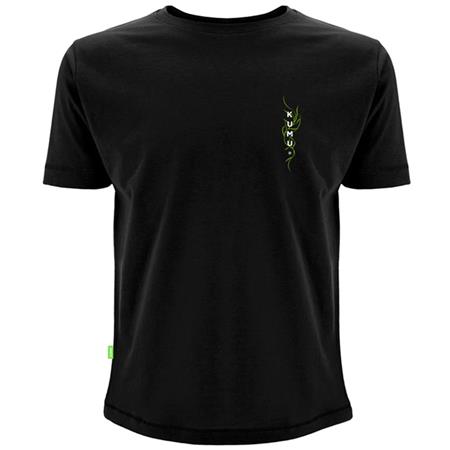 SHORT-SLEEVED MEN'S T-SHIRT - BLACK KUMU TSHIRT VORTEX - NOIR