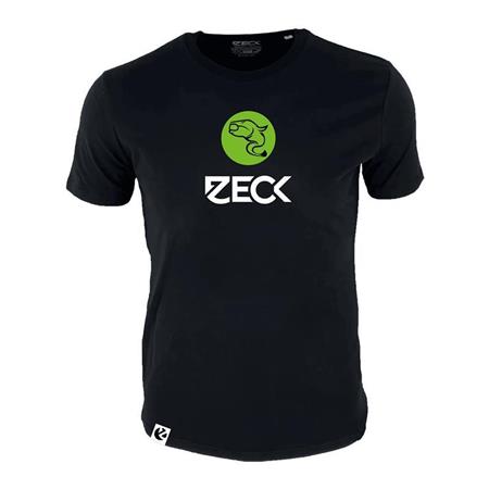 SHORT-SLEEVED MEN'S T-SHIRT - BLACK ZECK CATFISH - NOIR