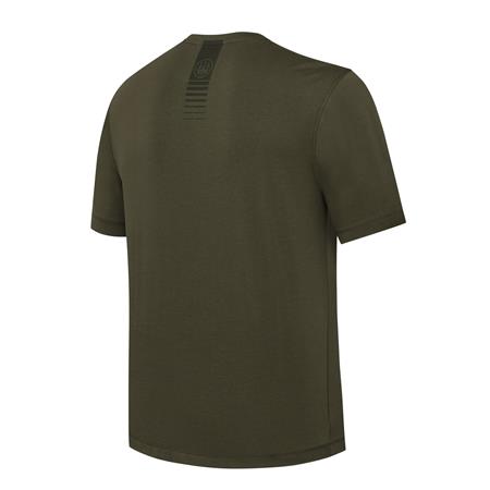 SHORT-SLEEVED MEN'S T-SHIRT - DARK OLIVE BERETTA OUTLINE - DARK OLIVE