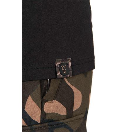 SHORT SLEEVED MEN'S T-SHIRT FOX OUTLINE T-SHIRT - NOIR/CAMO