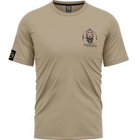 Short-Sleeved Men's T-Shirt Hot Spot Design Hardheaded - Beige