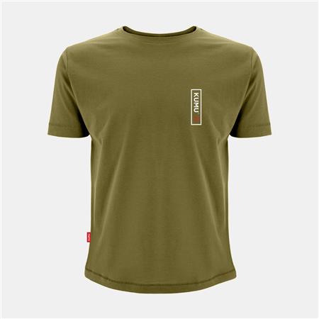 SHORT-SLEEVED MEN'S T-SHIRT - KHAKI KUMU RISING SUN - KAKI