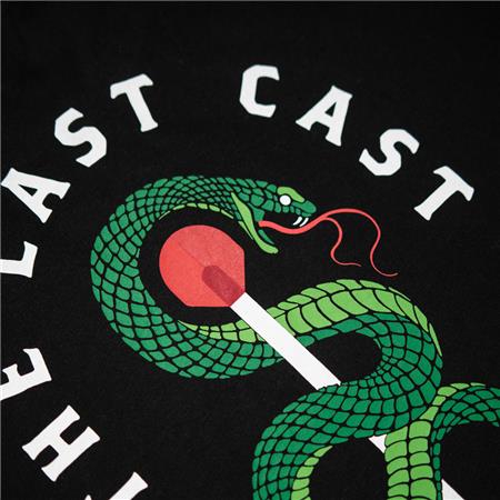 SHORT-SLEEVED MEN'S T-SHIRT KUMU THE LAST CAST - NOIR