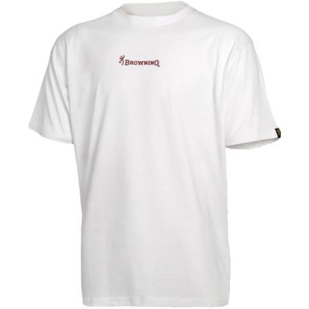 Short-Sleeved Polo Shirt Man Browning White 3G