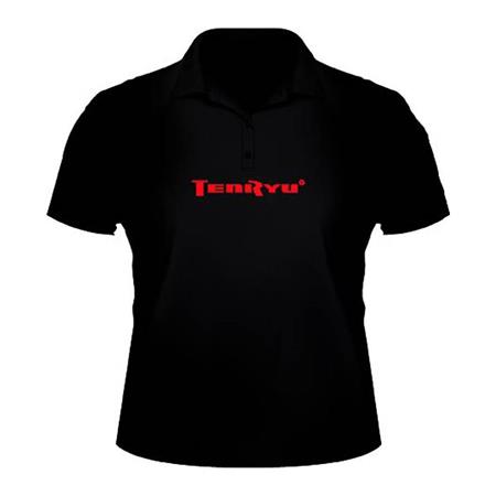 Short-Sleeved Polo Shirt Man Tenryu Black