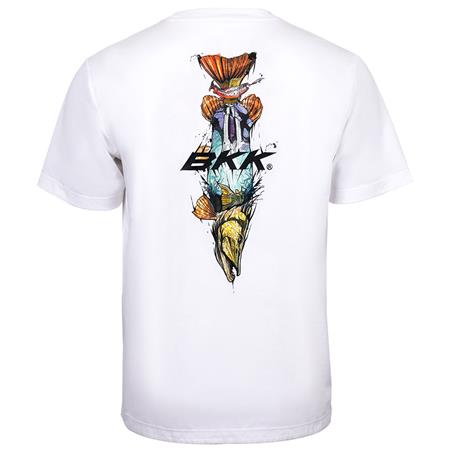 Short-Sleeved T-Shirt For Men - White Bkk Short Sleeve Casual Shirt - Brand Values Pike - Blanc