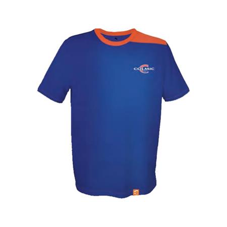 Short-Sleeved T-Shirt Man Colmic Bleu/Orange