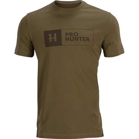 Short-Sleeved T-Shirt Man Harkila Pro Hunter S/S Khaki