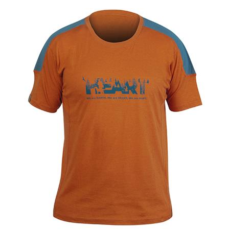 Short-Sleeved T-Shirt Man Hart Heart Orange