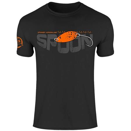 Short-Sleeved T-Shirt Man Hot Spot Design Spoon Black