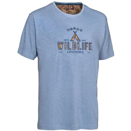 Short-Sleeved T-Shirt Man Ligne Verney-Carron Wildlife Noir/Marron