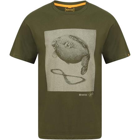 Short-Sleeved T-Shirt Man Navitas Stannart Shadow T-Shirt Green