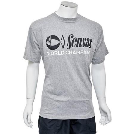 Short-Sleeved T-Shirt Man Sensas World Champion Grey