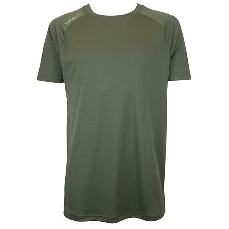 Short-Sleeved T-Shirt Man Trakker Moisture Wicking T Shirt Khaki