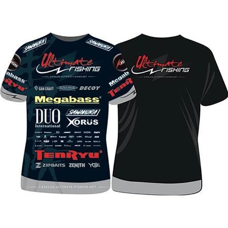 Short-Sleeved T-Shirt Man Ultimate Fishing Competition Black