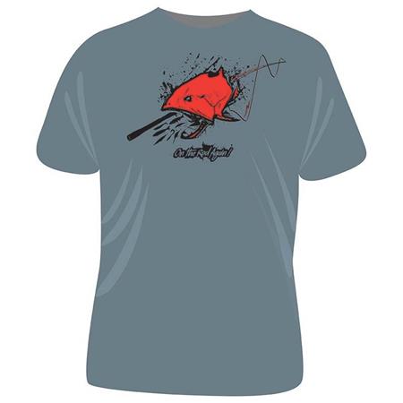 Short-Sleeved T-Shirt Man Ultimate Fishing On The Rod Again Grey