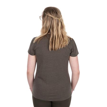 SHORT-SLEEVED WOMEN'S T-SHIRT - OLIVE FOX WC V NECK T - OLIVE