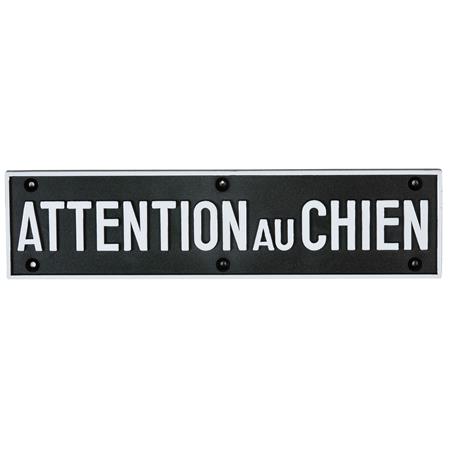 Signaalbord Januel Attention Au Chien - Noir