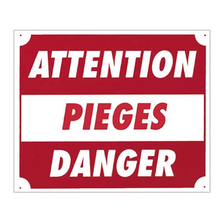 Signalisierungspaneele Europ Arm Attention Pièges Danger