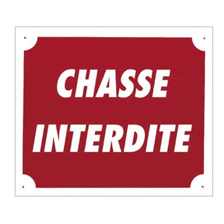 SIGNALISIERUNGSPANEELE EUROP ARM CHASSE INTERDITE