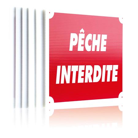 SIGNALISIERUNGSPANNEE EUROP ARM PÊCHE INTERDITE