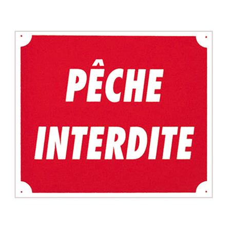 SIGNALISIERUNGSPANNEE EUROP ARM PÊCHE INTERDITE