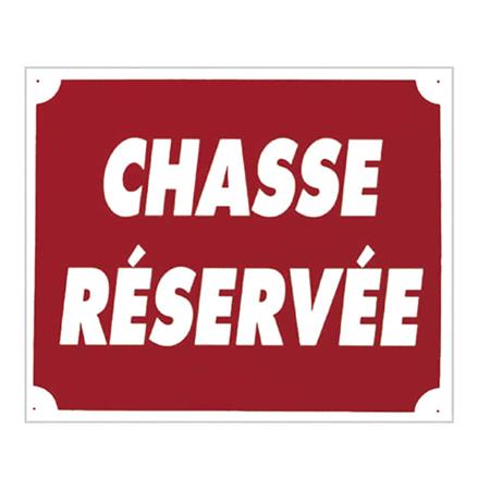 Signalisierungspanneel Europ Arm Chasse Réservée
