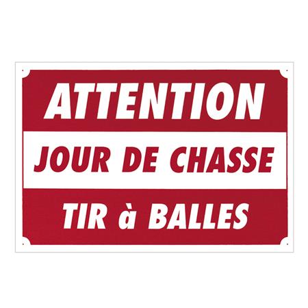 Signalisierungspanneel Europ Arm Jour De Chasse