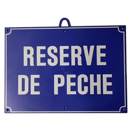 Signalisierungsschild Januel Reserve De Peche