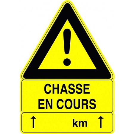 Signalisierungstafel Vitex Chasse En Cours