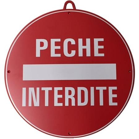 SIGNALISIERUNGSTAPEL JANUEL PECHE INTERDITE
