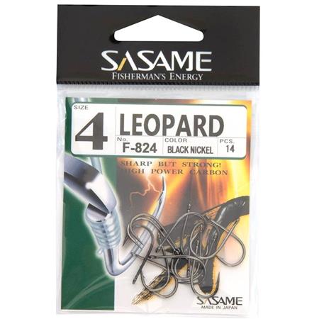 Simple Hook Sasame Leopard Black Nickel
