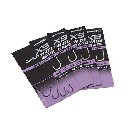 SINGLE HOOK FOX MATRIX X9 CARP WIDE GAPE