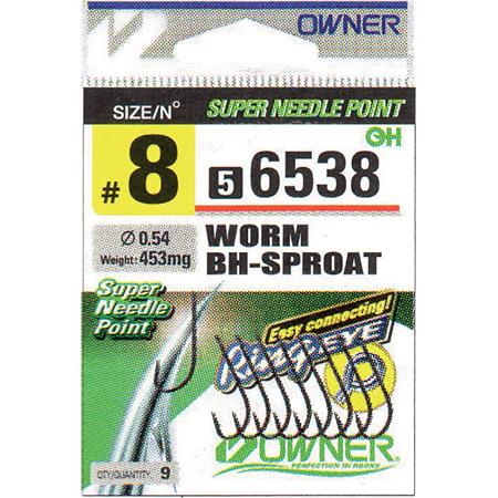 SINGLE HOOK OWNER 56538 WORM BH SPROAT