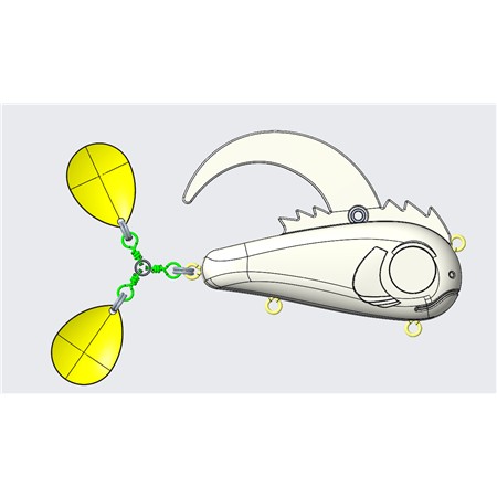 SINKING LURE LIVINGSTON LURES CRITTER - 8.9CM