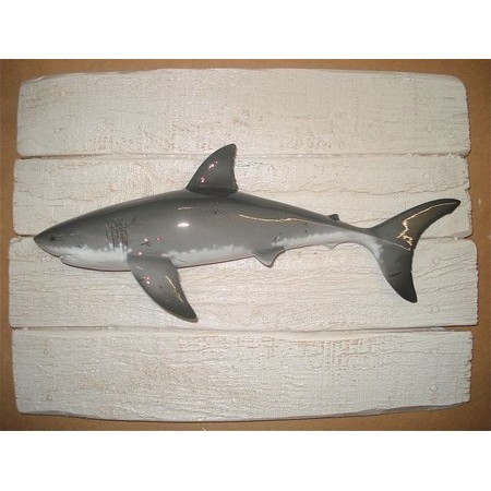 Skulptur Halb-Rumpf Cap Vert Requin Blanc