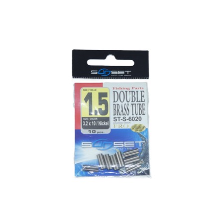 Sleeve Sunset Double Brass Tube St-S-6020 - Pack -  1.5 X 3.2 X 10Mm