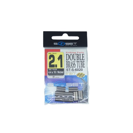 Sleeve Sunset Double Brass Tube St-S-6020 - Pack -  2.1 X 4.4 X 10Mm