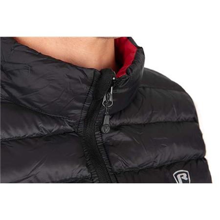 SLEEVELESS JACKET FOR MEN - BLACK/RED FOX RAGE PRO SERIES REVERSIBLE LIGHTWEIGHT QUILTED GILET - NOIR/ROUGE