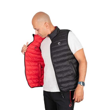 SLEEVELESS JACKET FOR MEN - BLACK/RED FOX RAGE PRO SERIES REVERSIBLE LIGHTWEIGHT QUILTED GILET - NOIR/ROUGE