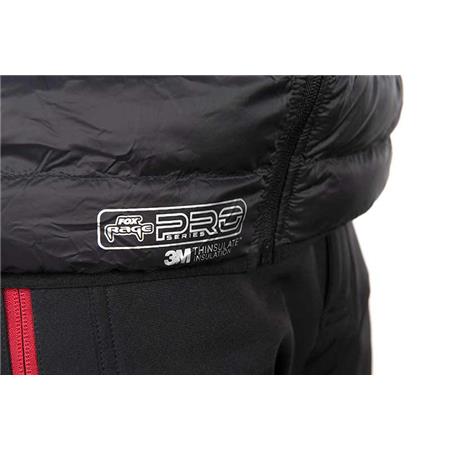 SLEEVELESS JACKET FOR MEN - BLACK/RED FOX RAGE PRO SERIES REVERSIBLE LIGHTWEIGHT QUILTED GILET - NOIR/ROUGE