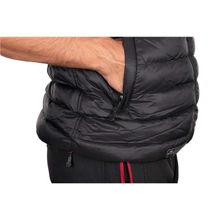 SLEEVELESS JACKET FOR MEN - BLACK/RED FOX RAGE PRO SERIES REVERSIBLE LIGHTWEIGHT QUILTED GILET - NOIR/ROUGE