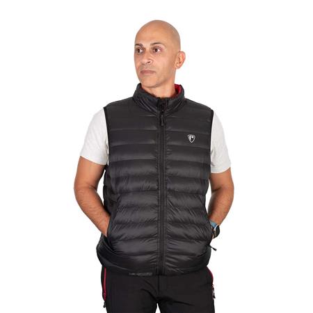 SLEEVELESS JACKET FOR MEN - BLACK/RED FOX RAGE PRO SERIES REVERSIBLE LIGHTWEIGHT QUILTED GILET - NOIR/ROUGE