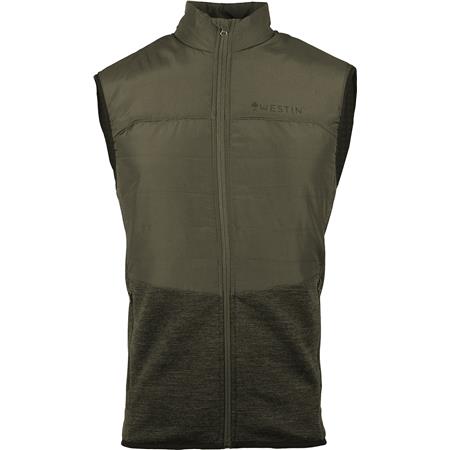 SLEEVELESS JACKET FOR MEN - GREEN WESTIN THERMO KNIT VEST - VERT