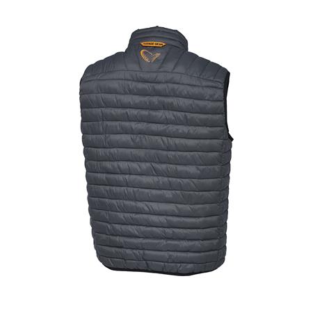 SLEEVELESS JACKET MEN SAVAGE GEAR RIPPLE QUILT VEST - GRIS
