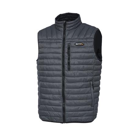 Sleeveless Jacket Men Savage Gear Ripple Quilt Vest - Gris