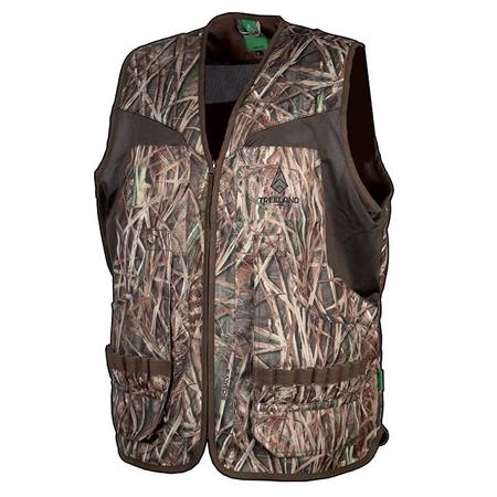 Sleeveless Vest Man Treeland T605 Reeds Camo