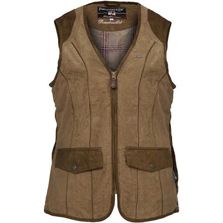 Sleeveless Vest Woman Percussion Rambouillet Brown