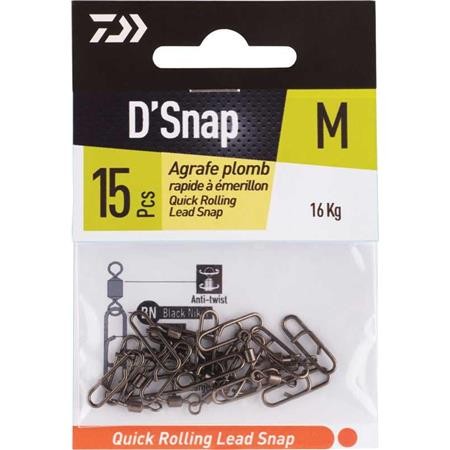 Snap Daiwa Fast Lead With Swivel - Pack Of 20